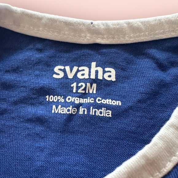 Baby Svaha Computer Programming Coding Blue With White Trim Bodysuit Sz 12 Mon - Picture 7 of 11